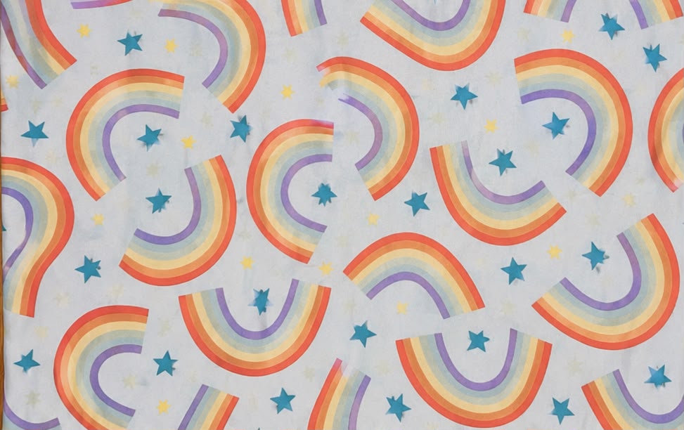 Rainbow Pastel - Vestido de baño enterizo manga larga con A