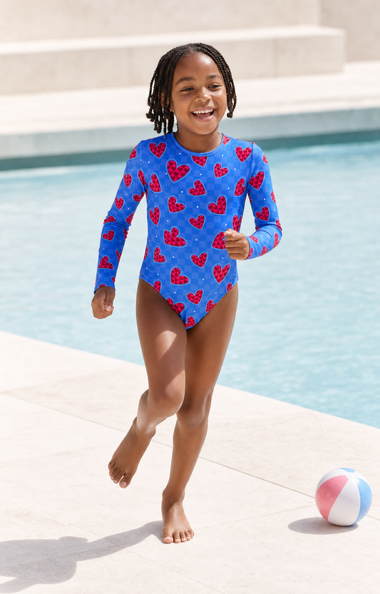 Corazon Pop - Vestido de baño enterizo manga larga