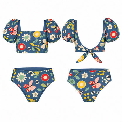 bombac blue garden - Bikini