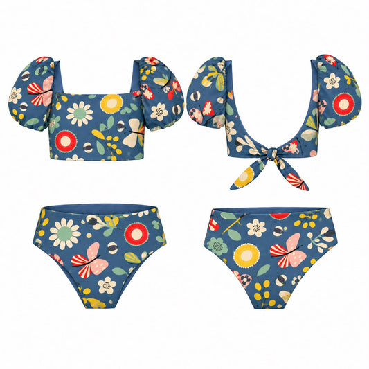 bombac blue garden - Bikini