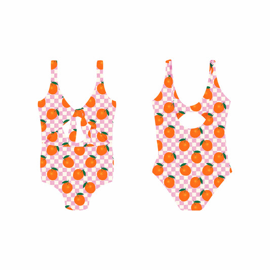 Orange Pop - Vestido de baño entero sin mangas strap reversible