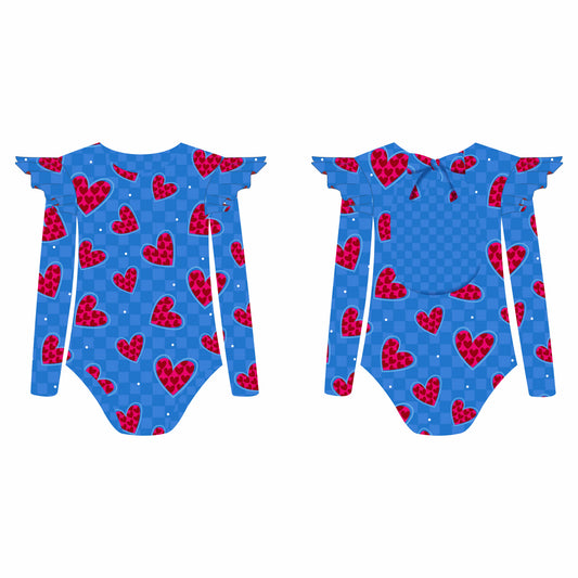 Corazon Pop - Vestido de baño enterizo manga larga con A