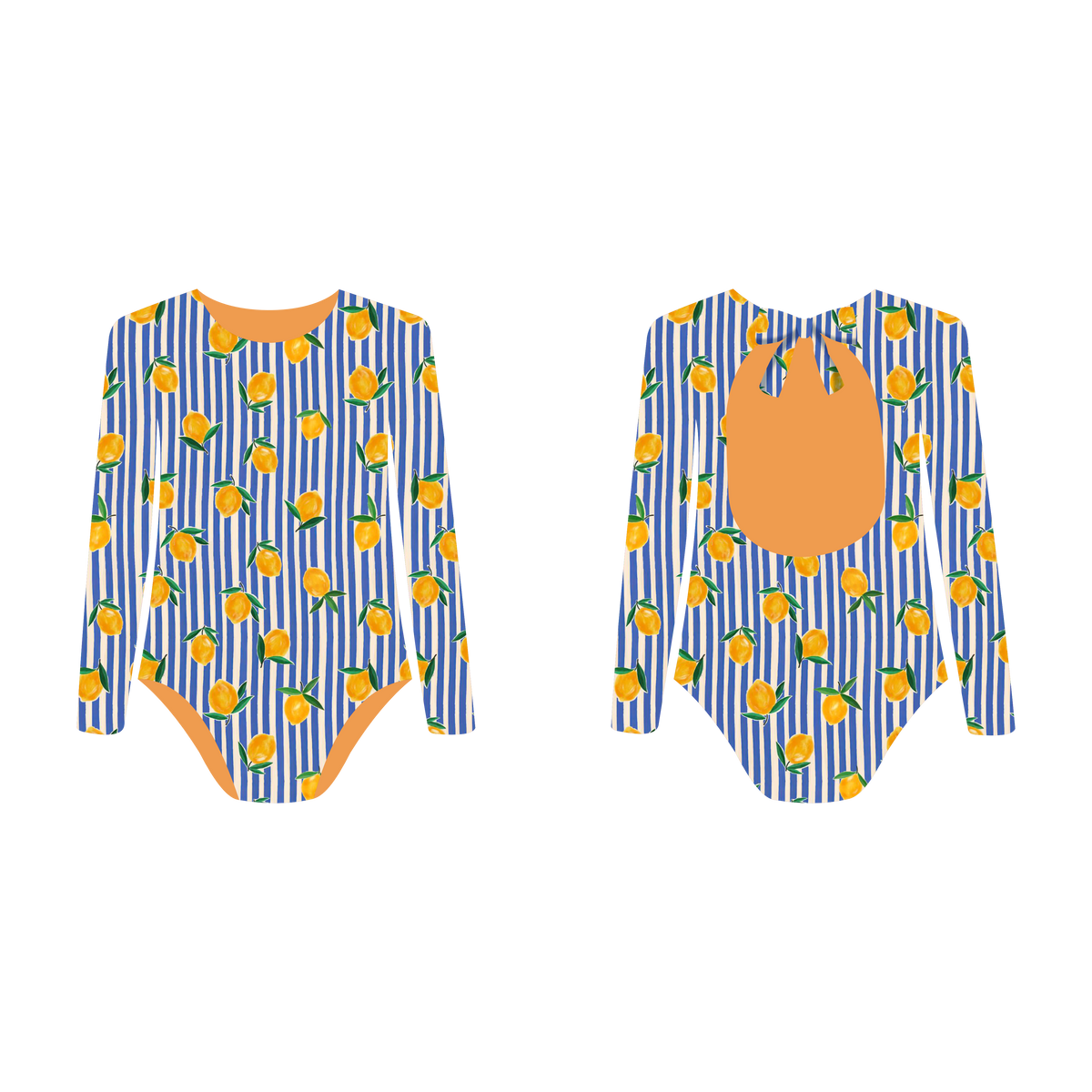 Limoncello - Vestido de baño enterizo manga larga