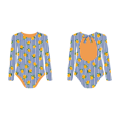 Limoncello - Vestido de baño enterizo manga larga
