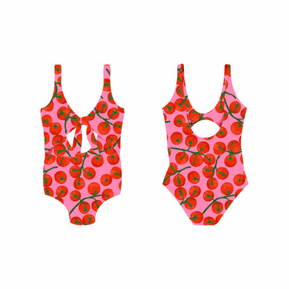 Tomatina Pop - Vestido de baño entero sin mangas strap reversible