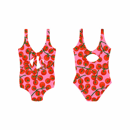 Tomatina Pop - Vestido de baño entero sin mangas strap reversible