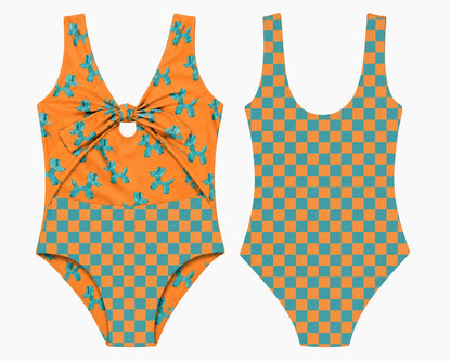 Balloon Dog - Vestido de baño entero sin mangas strap reversible