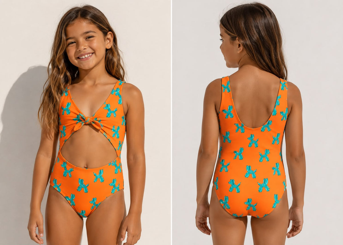 Balloon Dog - Vestido de baño entero sin mangas strap reversible
