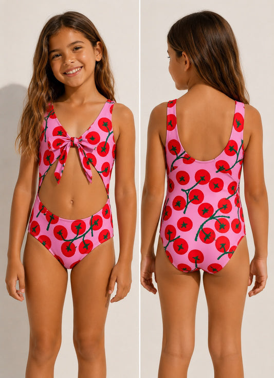 Tomatina Pop - Vestido de baño entero sin mangas strap reversible