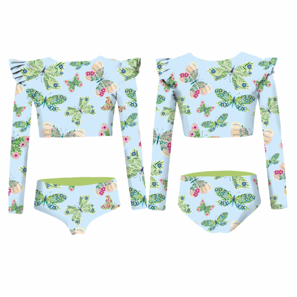 Bikini Manga Larga Butterfly Romance