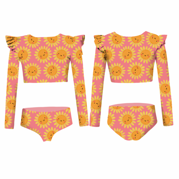 Bikini Manga Larga Sunny Flower